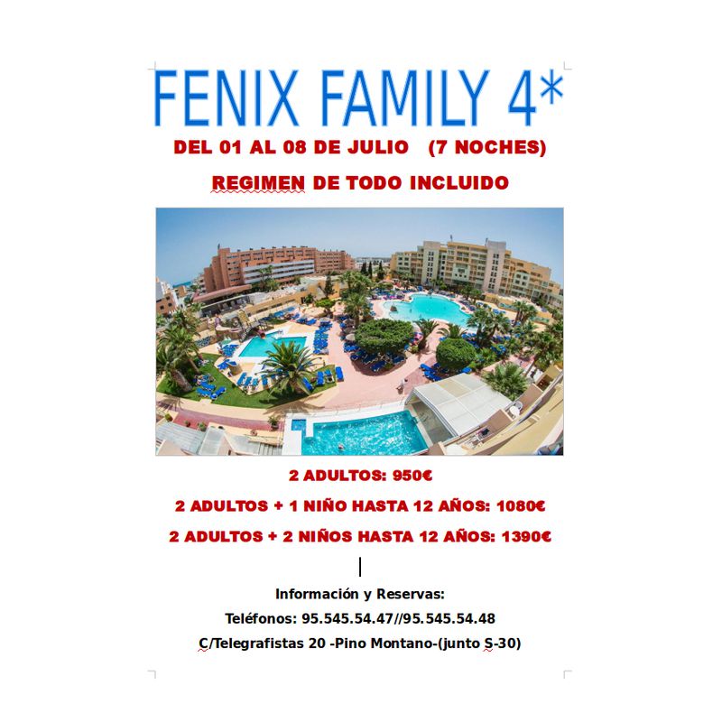 Fenix Family 5*: Ofertas de Viajes Global Sur