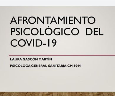 AFRONTAMIENTO PSICOLÓGICO DEL COVID-19