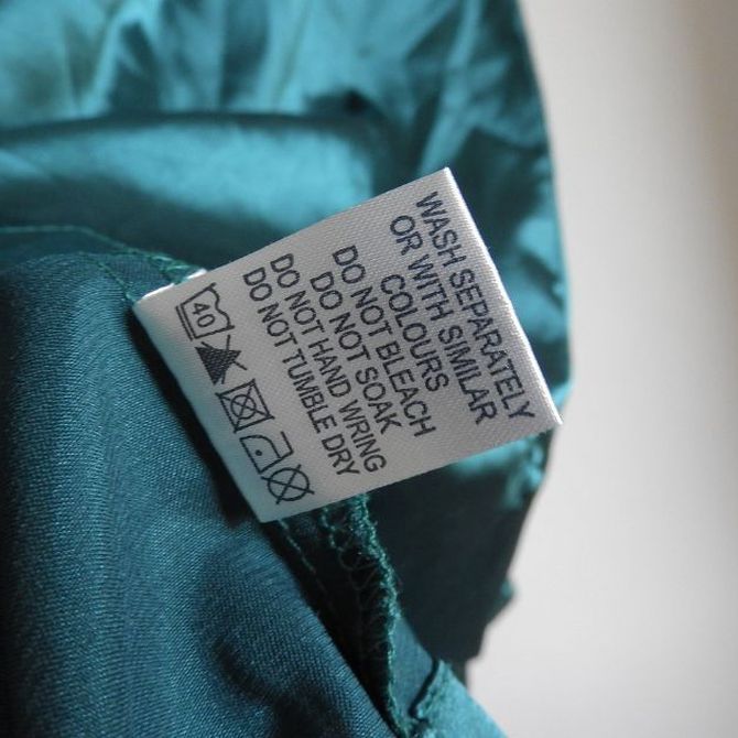 El significado de las etiquetas de la ropa