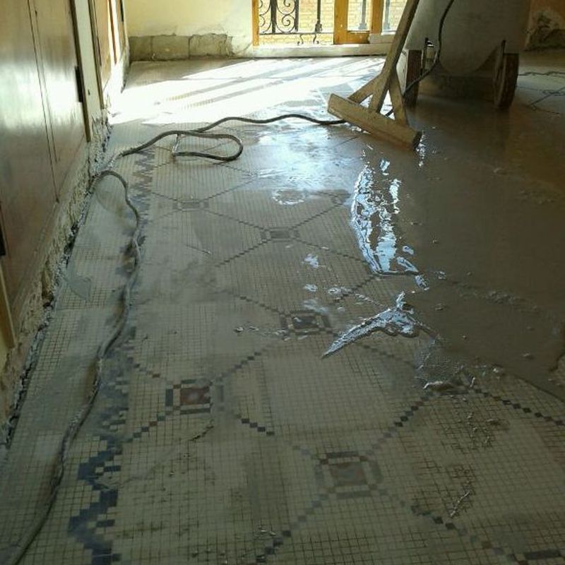 Pulido de suelos de mosaico hidraulicos Valencia