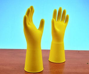 Los guantes de nitrilo