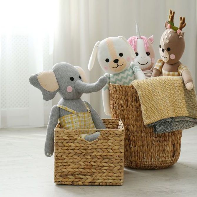 Las cestas artesanales, perfectas para ordenar juguetes