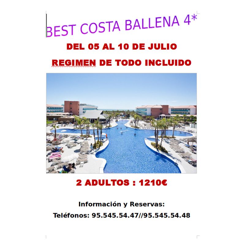 Best Costa Ballena 4*: Ofertas de Viajes Global Sur