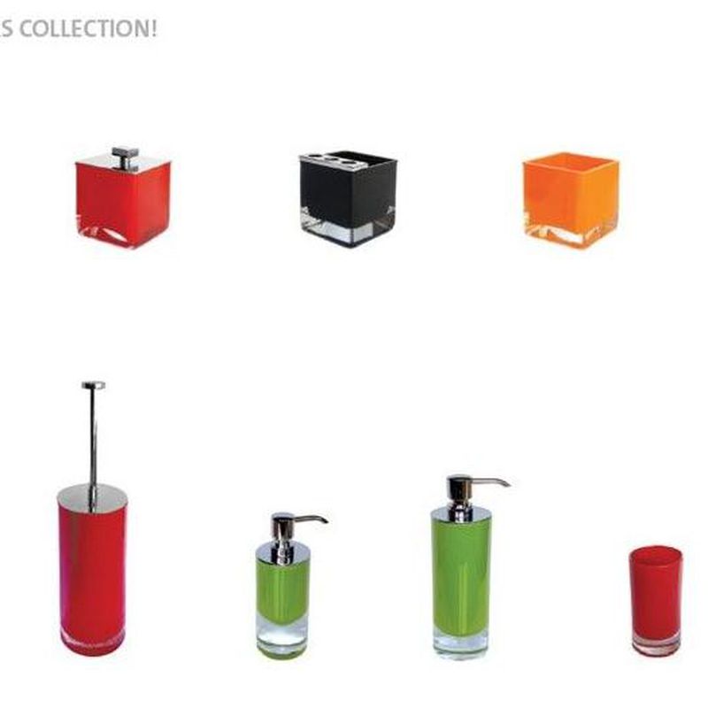 Accesorios de baño Vidrebany Crystal Colors Collection
