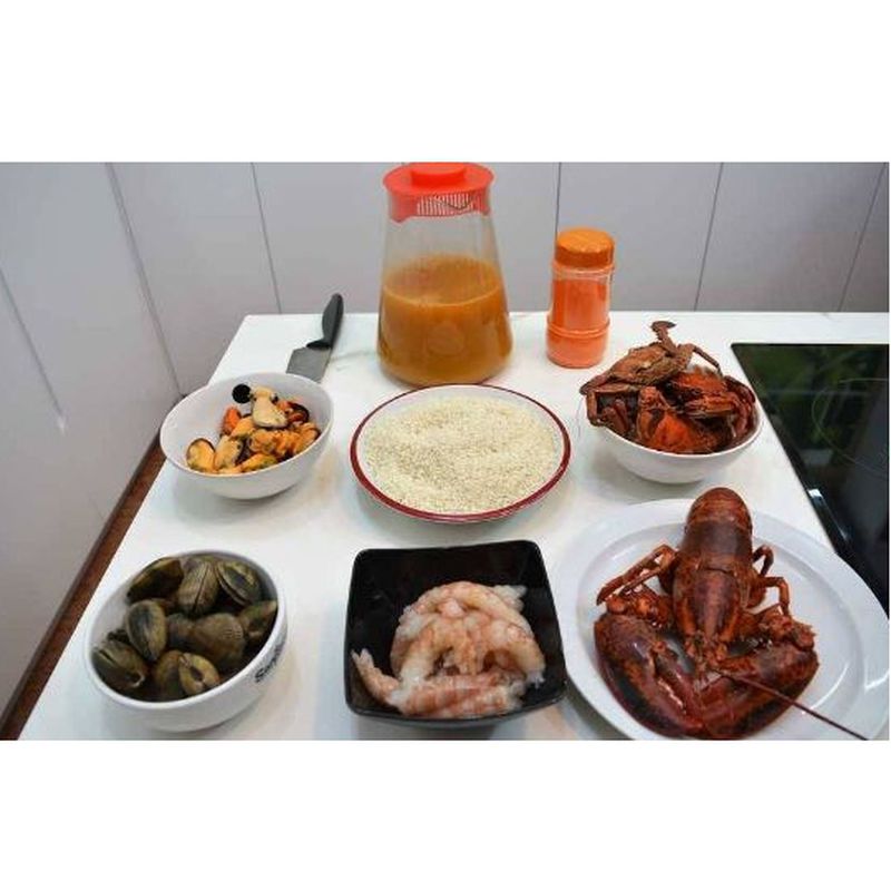 Arroz con bogavante, receta casera: Servicios de Pescados Cano