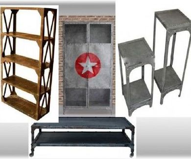 Muebles estilo industrial de forja
