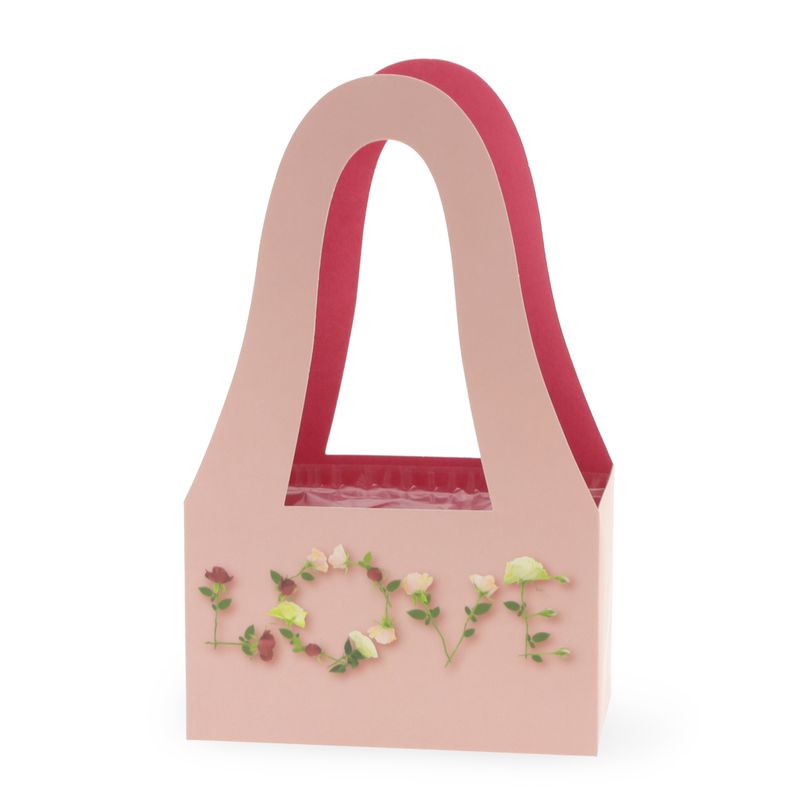 Cubremacetas de carton FSC  modelo Rosalie (20/11,5x32,5cm) color mixto rojo-rosa ref: H20280 precio: 1,05€/ud