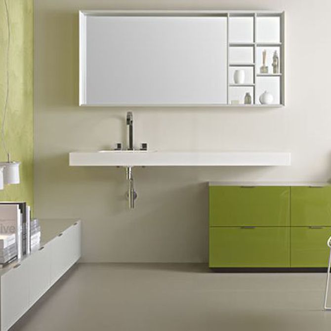 Los colores más adecuados para los muebles del baño