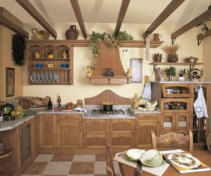 Muebles de cocina en madera estilo clásico modelo Doñana